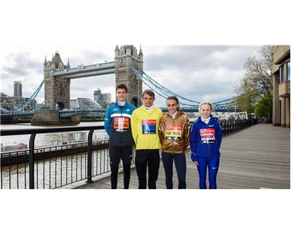UK Runners at London Griffiths Hawkins Purdue Partridge